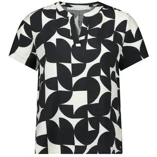 Betty & Co Schlupfbluse Schwarz/Weiß 40