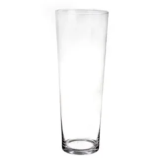 CREAFLOR HOME Bodenvase Basic Collection konisch H. 60cm D. 18cm transparent Glas Duif