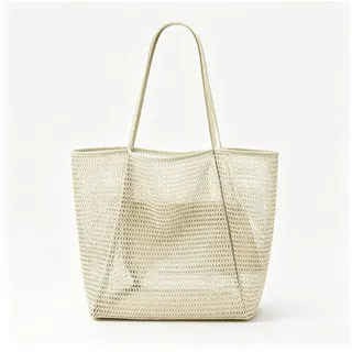 Jumpeak Strandtasche strandtasche damen,strandtasche xxl,tragetasche damen,tasche damen, handtasche damen,boho style,boho tasche,strand zubehör,4 Farbe weiß