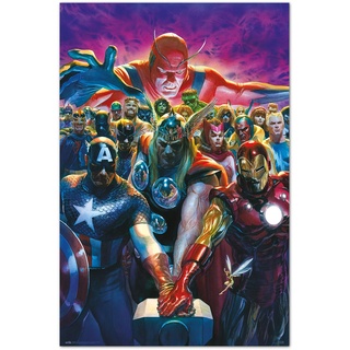 Grupo Erik Poster Marvel Avengers - 10 by Alex Ross Wanddeko 61 x 91,5 cm