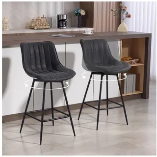 Homcom Barhocker 47 x 97,5 x 54,5 cm Schwarz