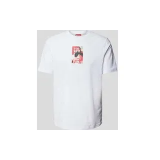 T-Shirt mit Label-Print, Weiss, $listsize[$i].replace('"','"')