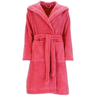 Bugatti Damenbademantel Damen Bademantel mit Kapuze, Romina, Baumwolle, hohe Markenqualität rosa XL | 108 cm