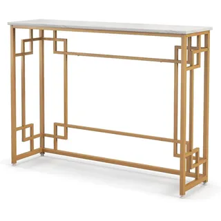 Costway Konsolentisch 110x30x81 cm gold