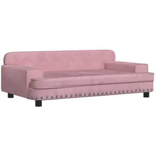 vidaXL Kindersofa Rosa 90x53x30 cm Samt