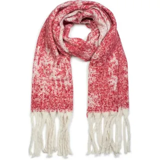 styleBREAKER XXL-Schal Weicher Schal mit Schneeflocken, (1-St) rot