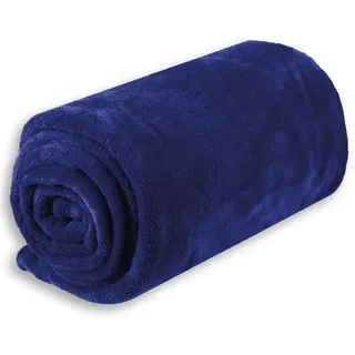 Bestlivings Babydecke Schmusedecke Kuscheldecke Krabbeldecke Wickeldecke Mikrofaser viele Farben und Größen (ca. 80x120 cm/blau - königsblau)