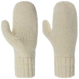 Seeberger Strickhandschuhe (1-St) Damenhandschuhe mit Futter weiß
