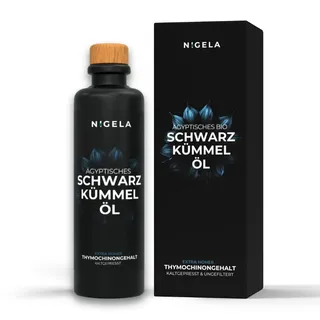 Nigela BIO Schwarzkümmelöl ungefiltert - Ägyptisches Schwarzkümmel Öl mit hohem Thymochinongehalt - In Bayern hergestellt - Zertifiziertes & Laborgeprüftes Black Seed Oil - 200ml
