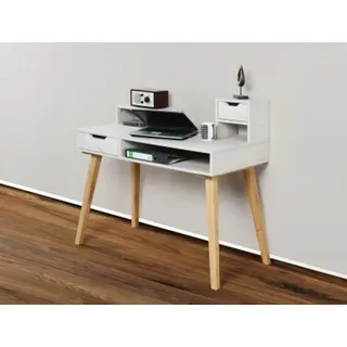 Sekretär Schreibtisch Computertisch - Weiß