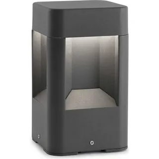 FARO Sockelleuchte Aluminium 20,5 cm inkl. LED-Lampe grau