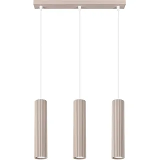 Sollux Karbon 3-flg. 7 cm Aluminium/Taupe