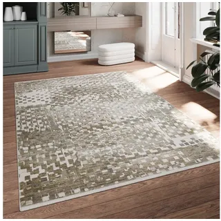 Esprit Teppich Jala, rechteckig, Höhe: 7 mm, Kurzflorteppich, edel, gewebt, modern, geometrisch, weich, Wohnzimmer beige|braun 160 cm x 225 cm x 7 mm
