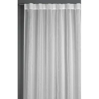 GARDINIA Vorhang Schal mit verdeckter Schlaufe 140 x 245 cm Weiß