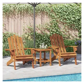 vidaXL Adirondack-Gartenstuhl 55,3 x 87,9 x 90 cm braun 2 St.