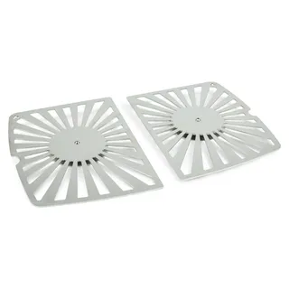 Grillrost.com Das Original Grillrost Edelstahl Silber/Weiß