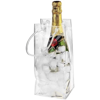 Wein Ice Bag Dauerhaft Klare Transparente PVC Champagner Tasche Kühltasche Mit Griff (25X11CM)