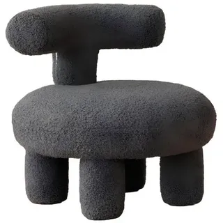 JVmoebel Kindersessel Design Ponystuhl für Wohnzimmer Moderner Kinderponystuhl Kinder, Made in Europa grau