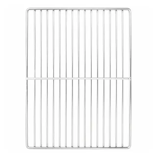 vidaXL Grillrost 40 x 30 cm Edelstahl silber