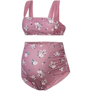 ESMARA® Damen Umstandstankini / Badeanzug (Gemustert, 38)