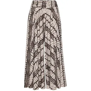 LASCANA Hosenrock Damen Beige/Braun Bedruckt 34