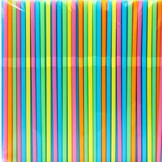 Wiederverwendbare Knick-Trinkhalme, pastel bunt, 21 cm, 500 Stück