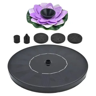 Lotus Solar-Brunnen-Wasserpumpe, schwimmend, Mini-betrieben, für Vogelbäder, Gartenteich, Pool im Freien3