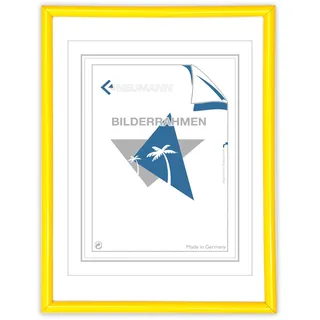 Neumann Bilderrahmen Kunststoffrahmen Classic, 9x13 cm,gelb