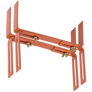 BigDean Blumenkastenhalter H-Form 2 Stück terrakotta