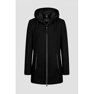 Barbara Lebek Wolljacke mit Kapuze Schwarz 46