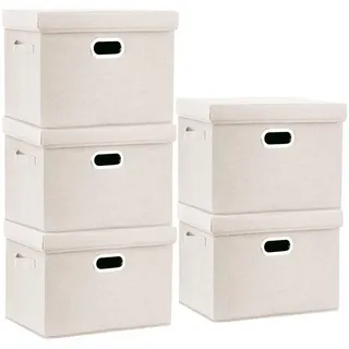 luxuskollektion Aufbewahrungsbox 5-tlg. Beige