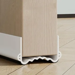 100 Cm Lange Isolierende Türdichtung, Zugluftstopper, Geräuschdämmende Türdichtung, Schall- Und Wärmedämmleiste, Schützt Vor Zugluft Und Insekten (weiß, Breite 3,5–5,5 Cm), Von Debun