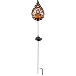 GLOBO LED-Solarleuchte 90 cm schwarz/gold 33531