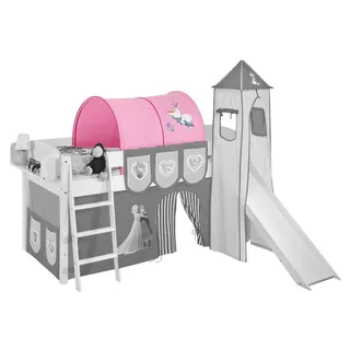 Lilokids Betttunnel Tunnel Frozen Eiskönigin - Hochbett, Spielbett und Etagenbett rosa