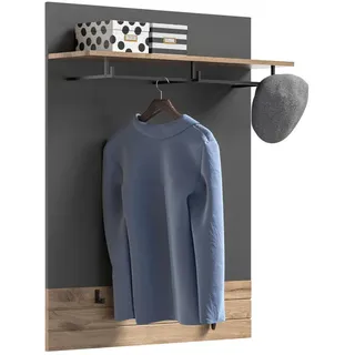 xonox.home Garderobenpaneel Mason Nox Oak Nachbildung Basaltgrau