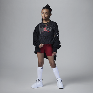 Air Jordan Flight Bike Shorts Set zweiteiliges Set für jüngere Kinder - Rot, 4