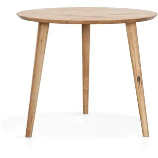 moebel-eins ASCON Esstisch, rund, Material Massivholz, Wildeiche, 90 cm