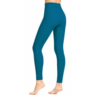 Weri Spezials Damen Leggings Baumwolle - Warm und Modisch - in verschiedenen Muster- und Farbvariationen. (38-40, Petrol) - 38-40