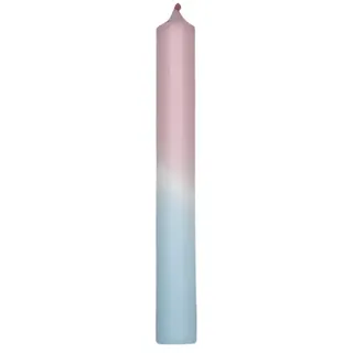 Kerzenfarm Hahn Dip Dye Stabkerze Rosa-Eisblau