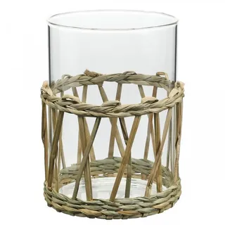 Viana Tischvase Glasvase Zylinder Gräser Deko Vase Glas Ø8cm H12cm