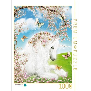 CALVENDO Puzzle »CALVENDO Puzzle Blütentraum Einhorn 1000 Teile Lege-Größe 48 x 64 cm Foto-Puzzle Bild von Dolphins DreamDesign«, 1000 Puzzleteile
