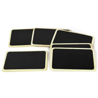 Frau WunderVoll® 12 Grosse TÄFELCHEN AUS Holz, 8,6 x 5,6 cm/zum beschriften, Kreidetafeln, Tafeln klein, mini Tafeln, Wegweiser, Hochzeit, Tischkarten, Memo, Message, Tischdeko