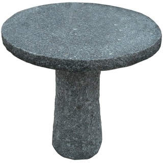 Dehner Gartentisch Granit-Tisch, Ø 75 cm, Höhe 75 cm, grau grau