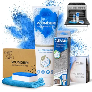 WunderRein- Backofenreiniger und Grillreiniger Set - Kraftvoller Reiniger für Backöfen und Grills, Entfernt Eingebranntes Essen und Fett, Einfach in der Anwendung und Dermatologisch Getestet