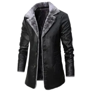 Sawmew Vintage Style Winter Weiches Schaffell Pilot Pelzjacke Braun für Herren mit Kunstleder, Herren Flieger Faux Shearling Schaffell Leder Bomber Fliegerjacke