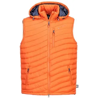 Schietwetter Steppweste Herren Steppweste bequem, leicht, wärmend bequem, wärmend, modern orange XL