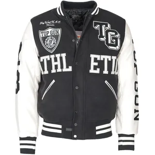 Top Gun Collegejacke schwarz XL