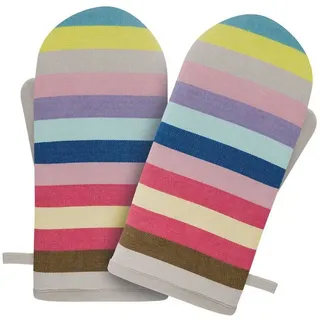 REMEMBER Ofenhandschuhe Set Nr. 5 | außen reine Baumwolle - Farbenfrohe Ofenhandschuhe