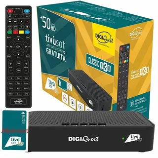 DIGIQuest Q30 Full HD Satelliten Receiver mit Aktiver TIVUSAT Karte