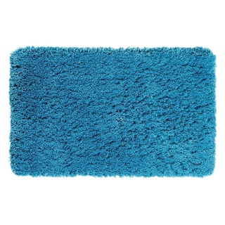 PANA® Hochflor Badematte (60x100 cm) • Weicher Badteppich aus Mikrofasern • rutschfest & waschbar • Badvorleger, Duschvorleger, Badematte, Badezimmerteppich • Farbe: Petrol
